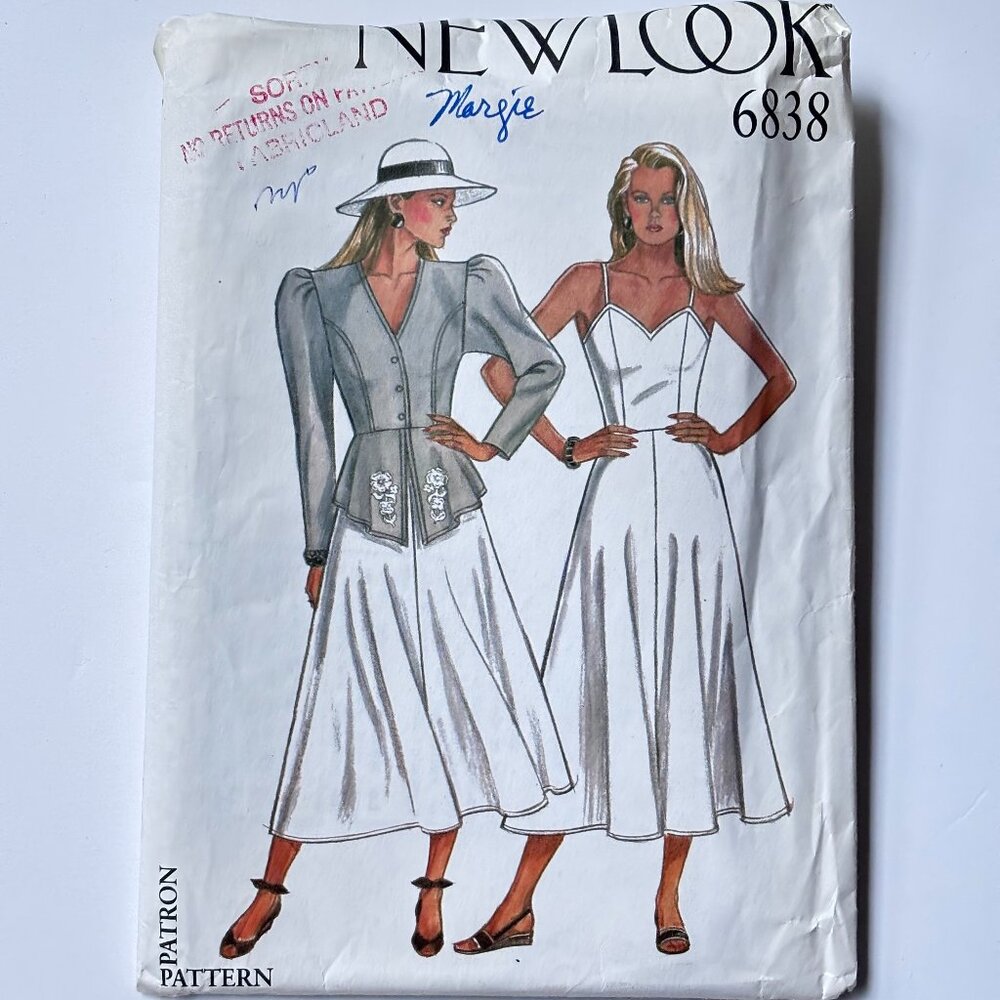 New Look uncut Pattern 6838 Dress & Jacket